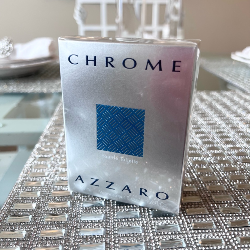 Chrome Azzaro Eau De Toilette Men’s Cologne NEW NET 1.7 oz - Picture 7 of 7